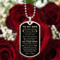 To My Son | Love Dad | Dog Tag Necklace