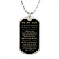 To My Son | Love Dad | Dog Tag Necklace
