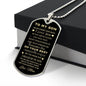To My Son | Love Mom | Dog Tag Necklace