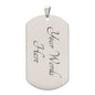 To My Son | Love Mom | Dog Tag Necklace