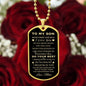 To My Son | Love Mom | Dog Tag Necklace