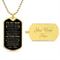 To My Son | Love Mom | Dog Tag Necklace