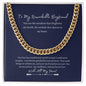 To My Remarkable Boyfriend | With All My Heart | Cuban Link Chain