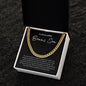 To My Incredible Bonus Son | Part of Our Family | Cuban Link Chain