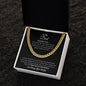 To My Dad | Thank You - Cuban Link Chain