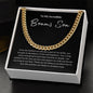 To My Incredible Bonus Son | Part of Our Family | Cuban Link Chain