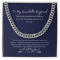 To My Remarkable Boyfriend | With All My Heart | Cuban Link Chain