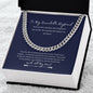 To My Remarkable Boyfriend | With All My Heart | Cuban Link Chain