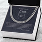 To Our Wonderful Son | Congratulations | Cuban Link Chain