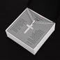 To My Awesome Dad | Personalized Steel Cross Necklace on Cuban Chain