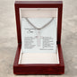 To My Awesome Son | With Mush Love and Gratitude | Personalized Steel Cross Necklace on Cuban Chain