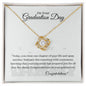 On You Graduation Day | Congratulations | Love Knot Necklace