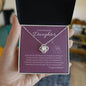 To Our Wonderful Daughter | Congratulations | Love Knot Necklace