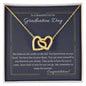 To A Beautiful Girl On Graduation Day | Congratulations | Interlocking Hearts Necklace