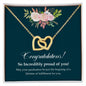 For Graduation | Congratulations | Interlocking Hearts Necklace