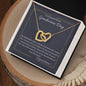 To A Beautiful Girl On Graduation Day | Congratulations | Interlocking Hearts Necklace