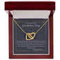 To A Beautiful Girl On Graduation Day | Congratulations | Interlocking Hearts Necklace