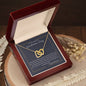 To A Beautiful Girl On Graduation Day | Congratulations | Interlocking Hearts Necklace