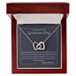 To A Beautiful Girl On Graduation Day | Congratulations | Interlocking Hearts Necklace