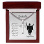 Graduate | Congratulations | Artisan Cross Necklace on Cuban Chain