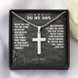 To My Son | I Will Always Love You | Stainless Steel Cross Necklace