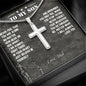To My Son | I Will Always Love You | Stainless Steel Cross Necklace