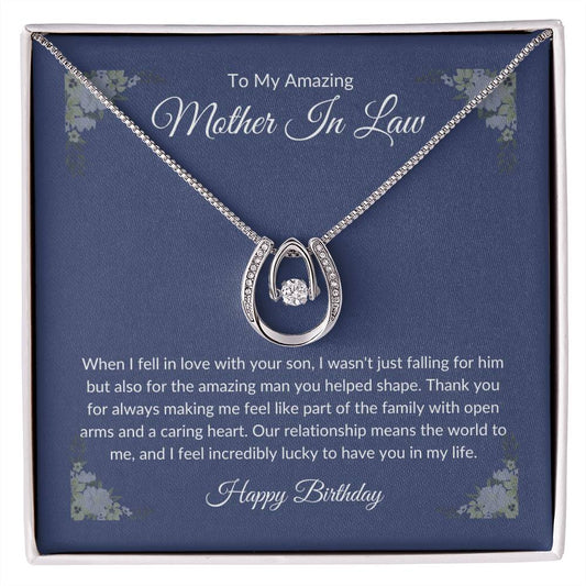 To My Amazing Mom In Law | Happy Birthday | Lucky In Love Necklace