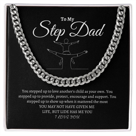 To My Step Dad | I Love You | Cuban Link Chain