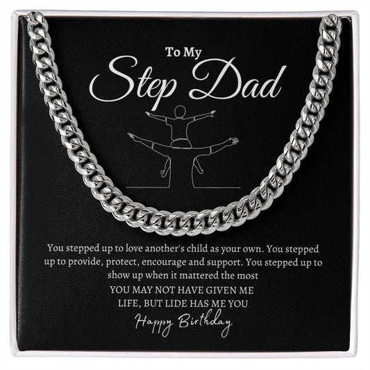 To My Step Dad | Happy Birthday | Cuban Link Chain