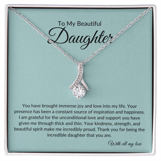 To My Beautiful Daughter | With All My Love | Alluring Beauty Necklace