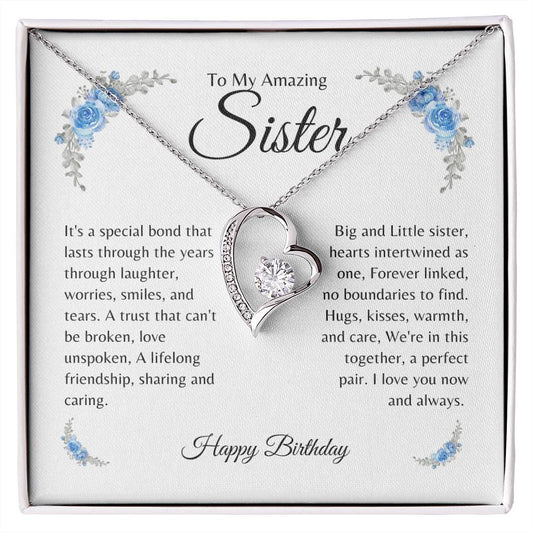 To My Amazing Sister | Happy Birthday | Forever Love Necklace